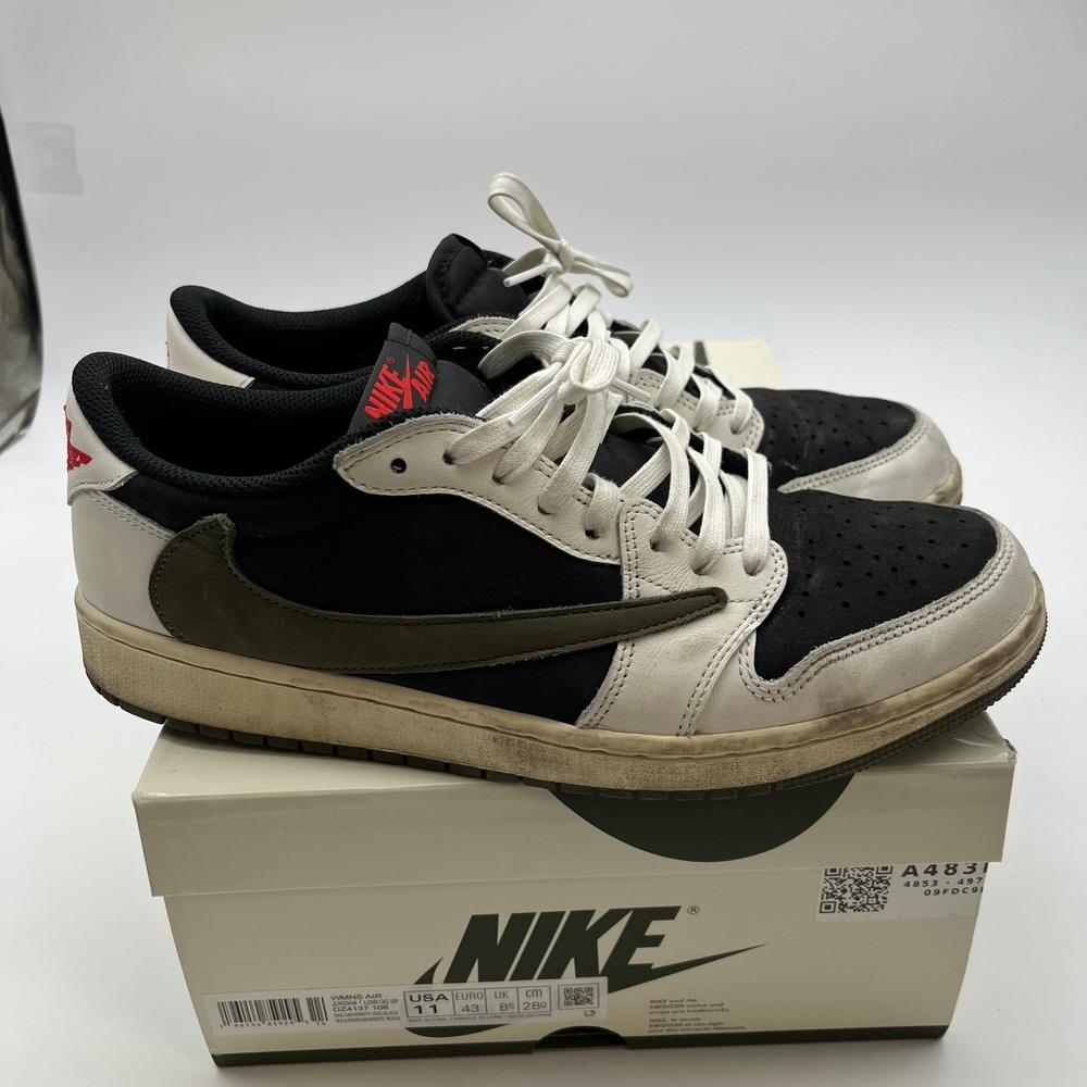Jordan Air Jordan 1 Retro Low OG SP Women 11 Olive Good Travis Scott DZ4137-106